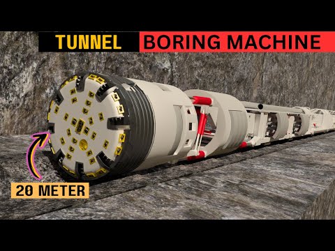 Tunnel Boring Machine (TBM) Explained - 3D Animation