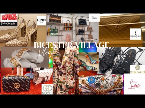 -70%Bicester Village Luxury Outlet Shopping:Gucci-Dior-Fendi-Versace e mais/Vlog