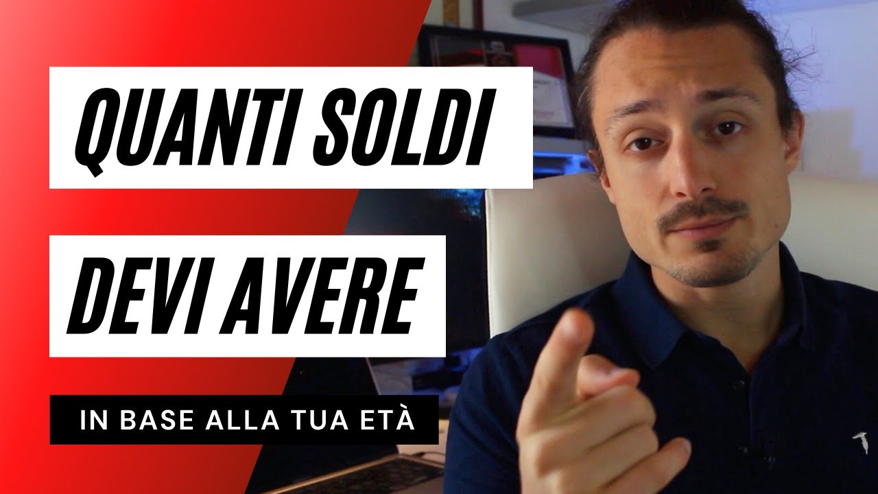Quanti soldi DEVI AVERE in base alla TUA età 🤑📈