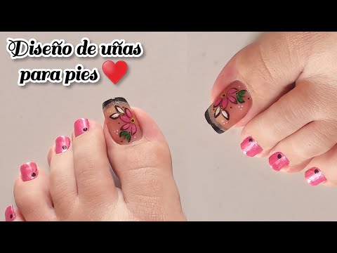 Toenail || Diseño de uñas para pies ♥️  Uñas para pies 🦋❤️‍🩹