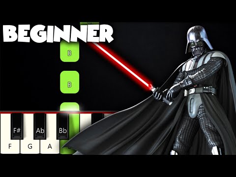 The Imperial March - Star Wars | BEGINNER PIANO TUTORIAL + SHEET MUSIC by Betacustic