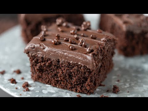 There's No Flour In This Cake | Chocolate Sheet Cake Recipe