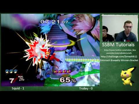 UCI 12 - Squid (Falco) vs Trolley (Marth) - Super Smash Bros. Melee