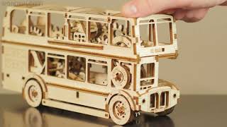 3D mechanické puzzle -Londýnský autobus, 216 dílů