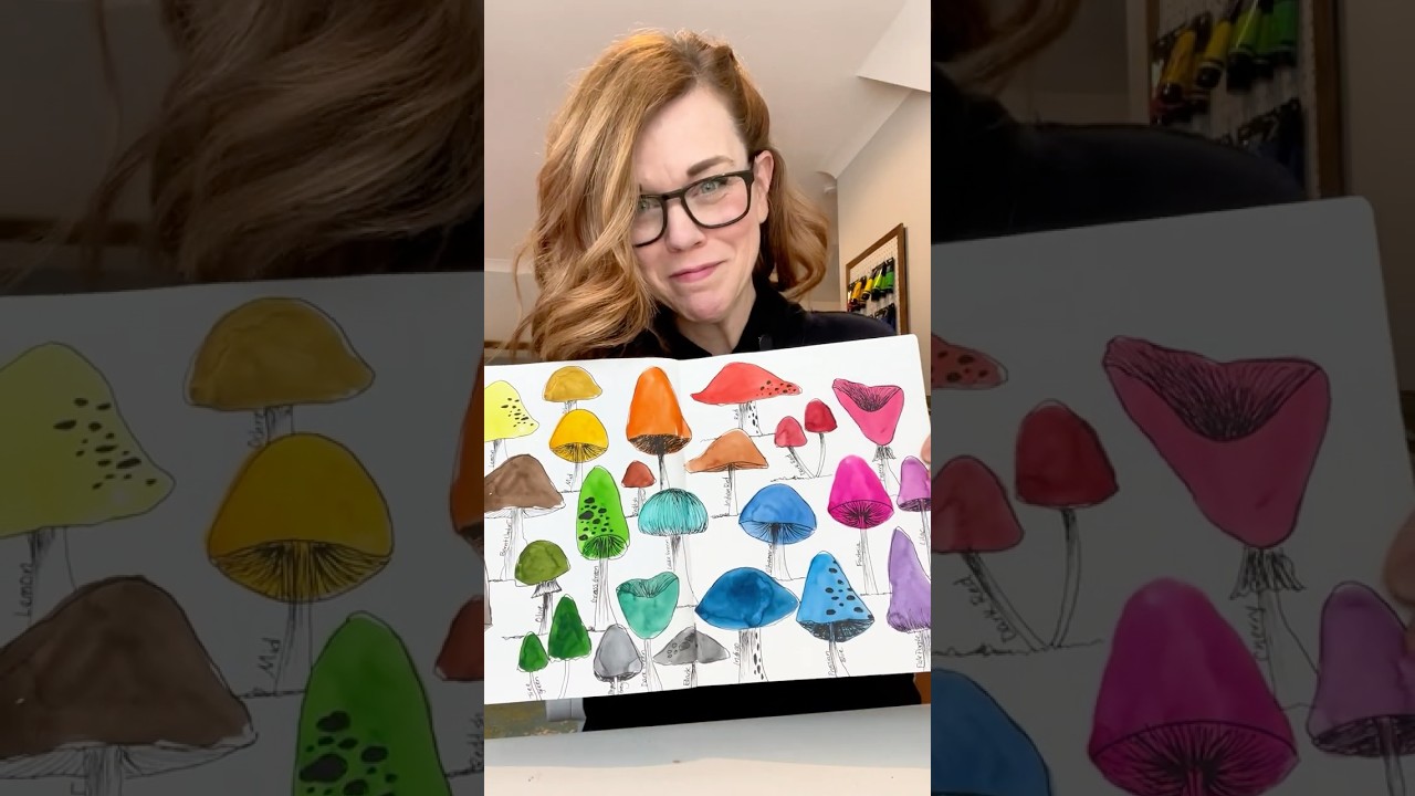 2025 sketchbook page 2. #2025sketchbook #learnwatercolor