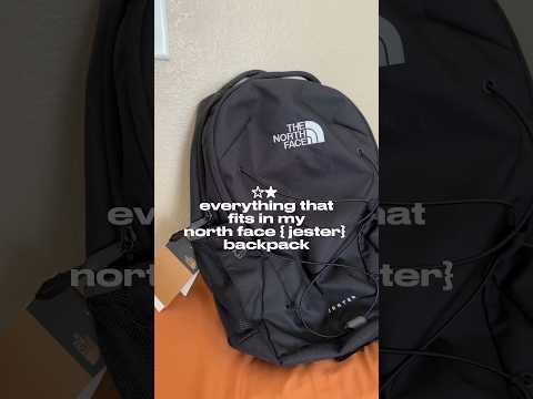 here’s everything that fits in my north face backpack 🎒😁 #backtoschool2023 #northface #supplies