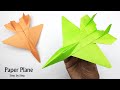 How to Make a Paper Airplane Step by Step | Origami Airplane | Easy Paper Crafts Without Glue