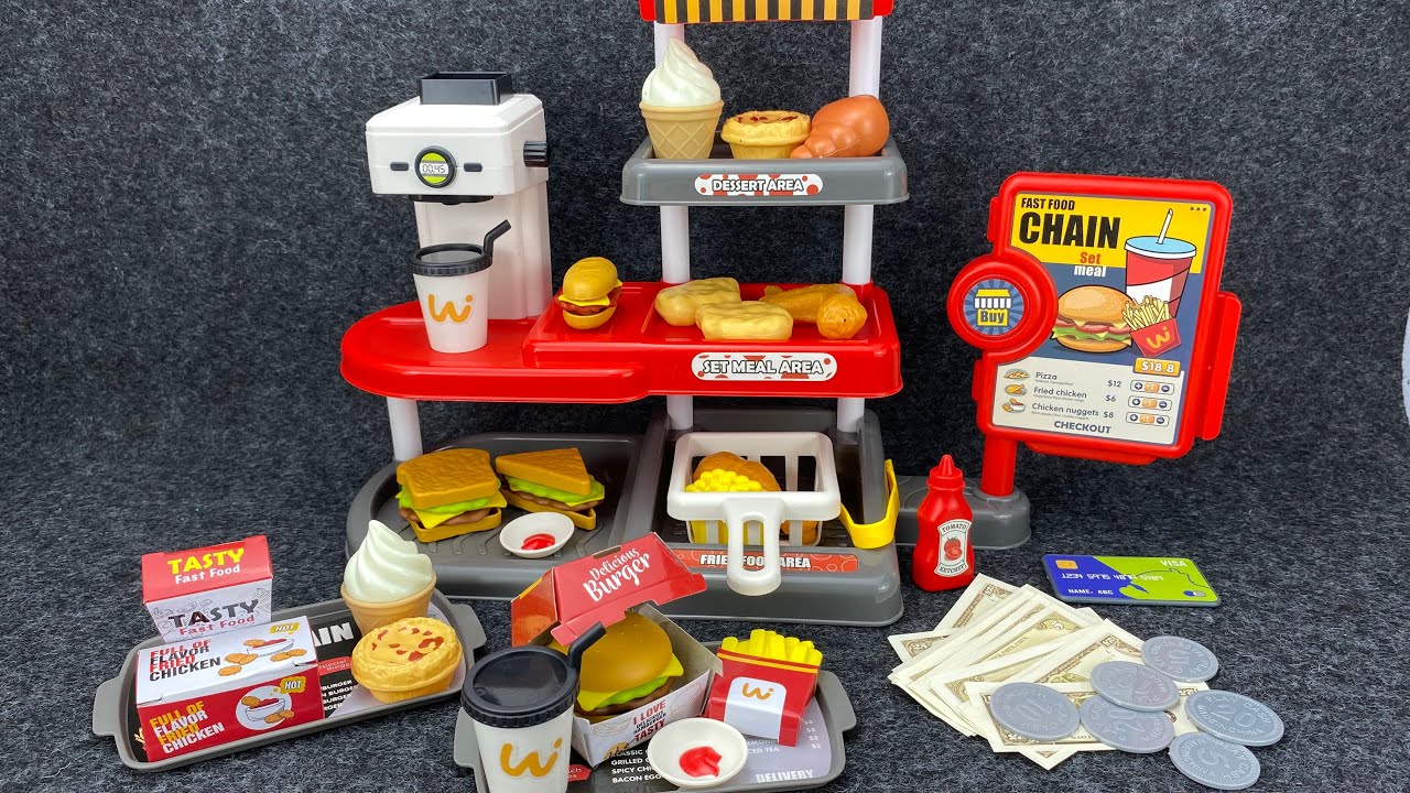 Jouets de restauration rapide 71 pièces video thumbnail