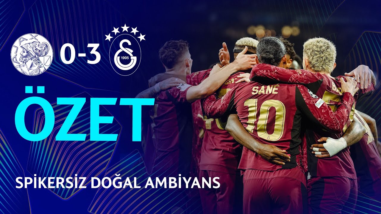 📺 ÖZET | Ajax 0-3 Galatasaray (Spikersiz Doğal Ambiyans) #AJAvGS #UCL