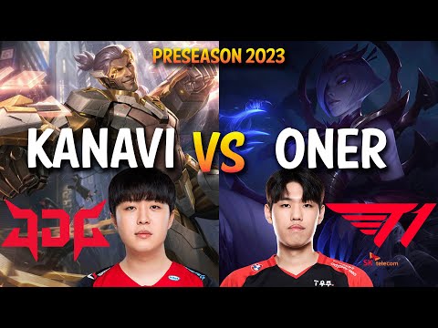 JDG Kanavi vs T1 Oner - Kanavi SYLAS vs Oner ELISE Jungle - KR Ranked