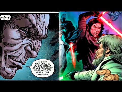 *NEW* Snoke Trains Kylo Ren With Visions of LUKE SKYWALKER - Star Wars Comic! (Canon)