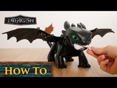 How to play with your Tame & Train Interactive Toothless from How To Train Your Dragon!