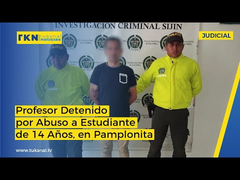 En Pamplonita capturan a profesor de violador de estudiante de 14 años.