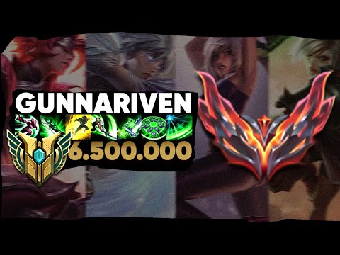 Gunnar RIVEN MONTAGE S13 - "MEJOR RIVEN LAS/ BEST RIVEN LAS" | "6.500.000 MASTERY" | Gunnariven