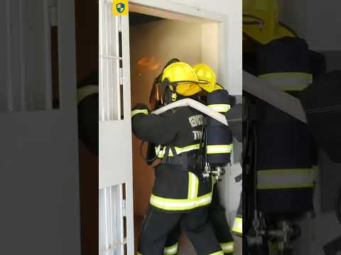 Brigadistas capacitados realizaron un simulacro de incendio en el penal de Delfín Gallo