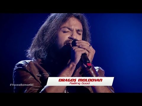 ✌ Dragoş Moldovan - Feeling Good ✌ AUDITIILE pe nevăzute | VOCEA României 2019 FULL HD