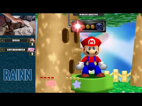 Charity East Winners Quarters - SuPeRbOoMfAn (Kirby) Vs. Revan (Mario) Super Smash Bros. - SSB64