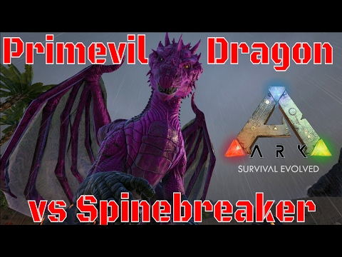 Ark: Primevil Dragon Taming - Spinebreaker & Elemental Titanosaur Fights