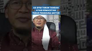 VIRAL AKSI Aa Gym Turun Tangan Atasi Kemacetan di Bandung di Libur Nataru, Tegur para Pengguna Motor
