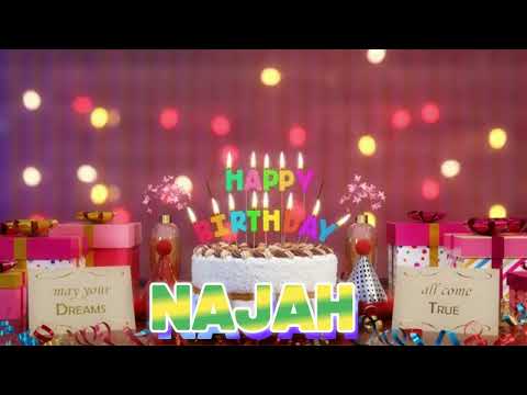 NAJAH Happy Birthday Song with Names 🌟 Happy Birthday to You