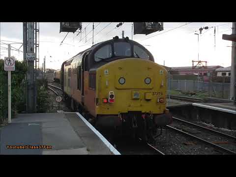 37219 & 37116 ' 1Q83 Blackpool North - Derby RTC 8th October 2021