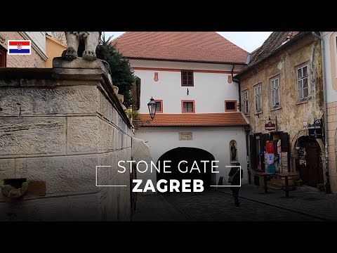 Zagreb Stone Gate Walking Tour [Winter 2022][4K]