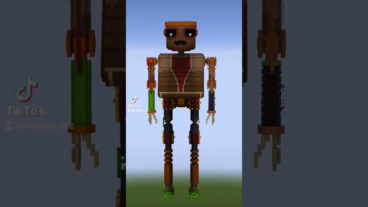 Steampunk Robot Sheldon #minecraft #minecraftbuilding #minecraftjava #minecraftdesigns