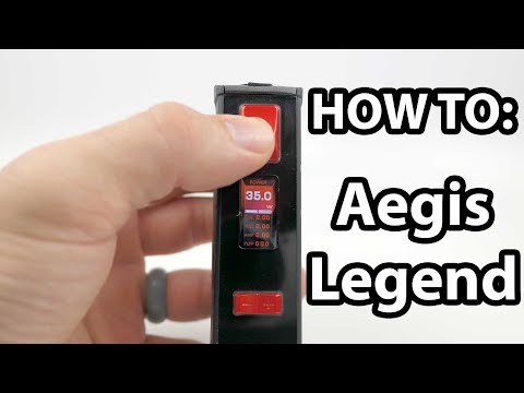 Part of a video titled How To: Set Up The Geek Vape Aegis Legend | Vaporleaf - YouTube