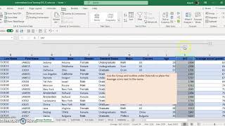 Group and Outline and Subtotal in Excel