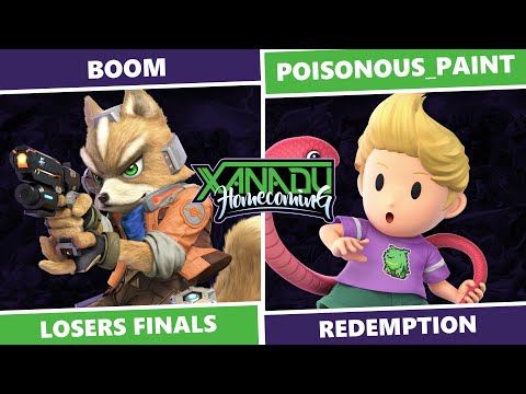 Xanadu Homecoming: Losers Finals - BOOM (Fox) Vs poisonous_paint (Lucas) SSBU Redemption