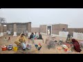 Village Women Making Traditional Breakfast Foggy Morning In A Colorful Mud House