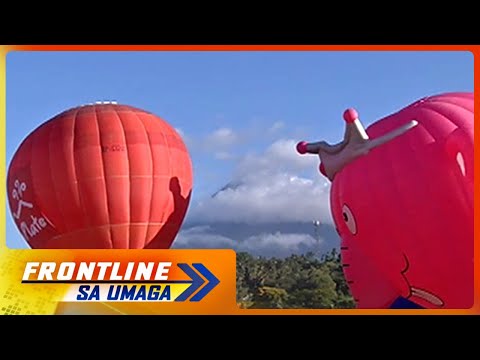 Pagpapalipad ng hot air balloons sa Bicol Loco Festival, naantala dahil sa malakas na hangin