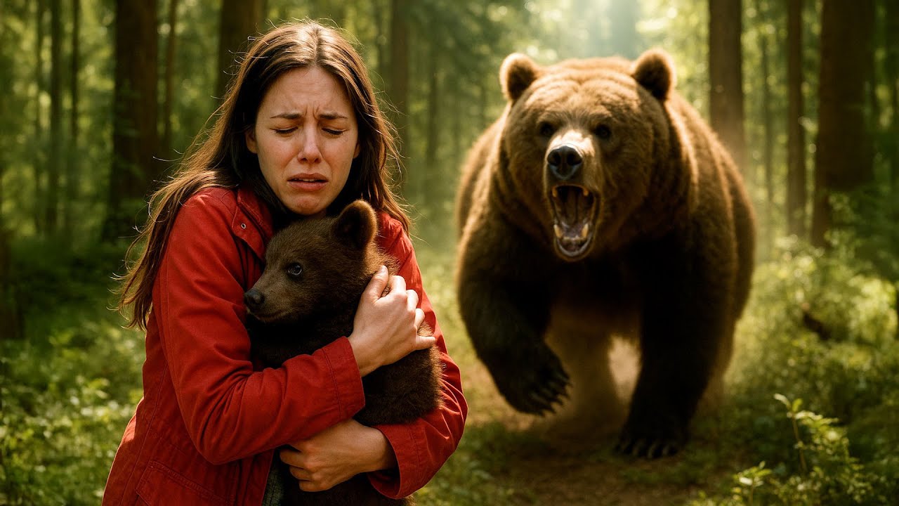 Mädchen rettet weinendes Bärenjunges. Was die Bärenmutter dann tut, schockiert alle!