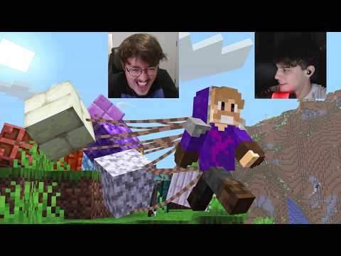 Beating Minecraft on the worst April Fool's Day update.
