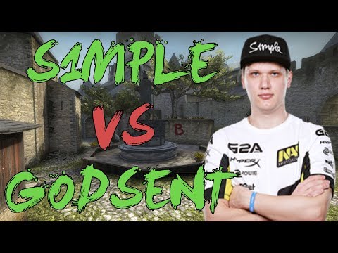CSGO: POV Na'Vi s1mple vs Godsent (26/14) cobblestone @ ESL Pro League Season 6 EU