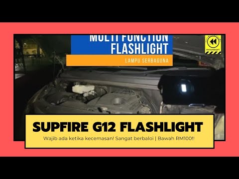 Superfire žibintuvėlis Supfire G12, USB, POWER BANK, 288lm, 100m, dirbtuvės video