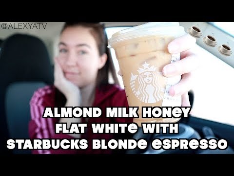 Starbucks Almondmilk Honey Flat White With Blonde...