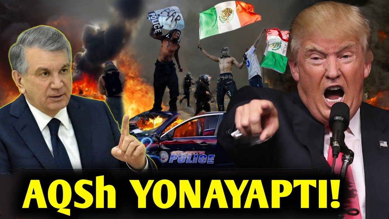 DAHSHAT AMERIKADA QO‘ZG‘OLON! KO‘CHALARDA HAQIQIY URUSH BOSHLANIBDIMI!? 💥