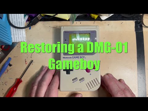 Restoring Retroblue's DMG 01 Gameboy-Part 1-Testing and disassembly