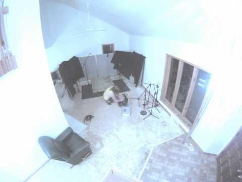Converting living room into live room session.