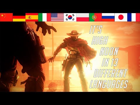 It's High Noon in 13 Different Languages | Overwatch McCree | Multilanguage