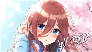 Nightcore - Words [Daya] (lyrics)