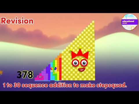 Learn sequence addition to make stepsquad 1 to 30 @educationalcorner110 learn to count part 1