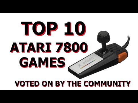 Top 10 Atari 7800 Games According to Facebook!