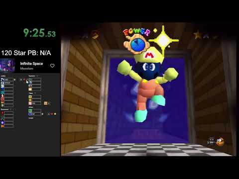 Super Mario 64 Randomizer 120 Star Speedrun in 3:33:48