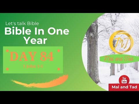 DAY 84: 1 John 1-5 || King James Version || BIBLE IN ONE YEAR