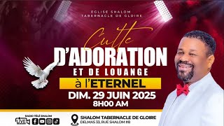 EN DIRECT🔴 |  CULTE D'ADORATION ET DE LOUANGE | DIMANCHE 14 JUIN 2026   | RADIO TELE SHALOM