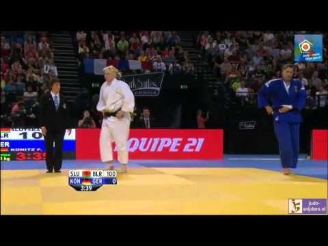 Judo 2014 European Championships Montpellier: Slutskaya (BLR) - Konitz (GER) [+78kg] bronze