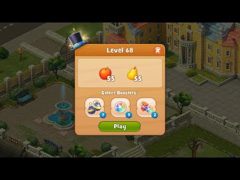 Gardenscapes Level 68 HD 1080p