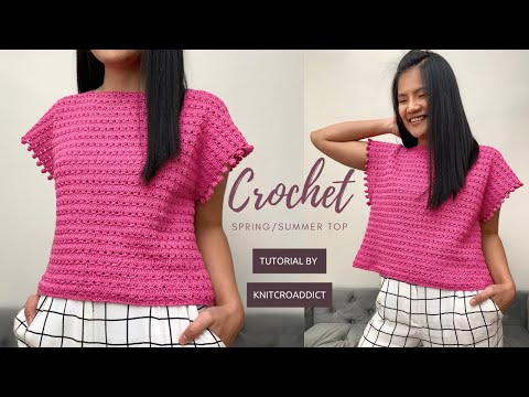 Crochet Summer Top Pattern /Easy Crochet Summer Top/ Beginner Crochet Top